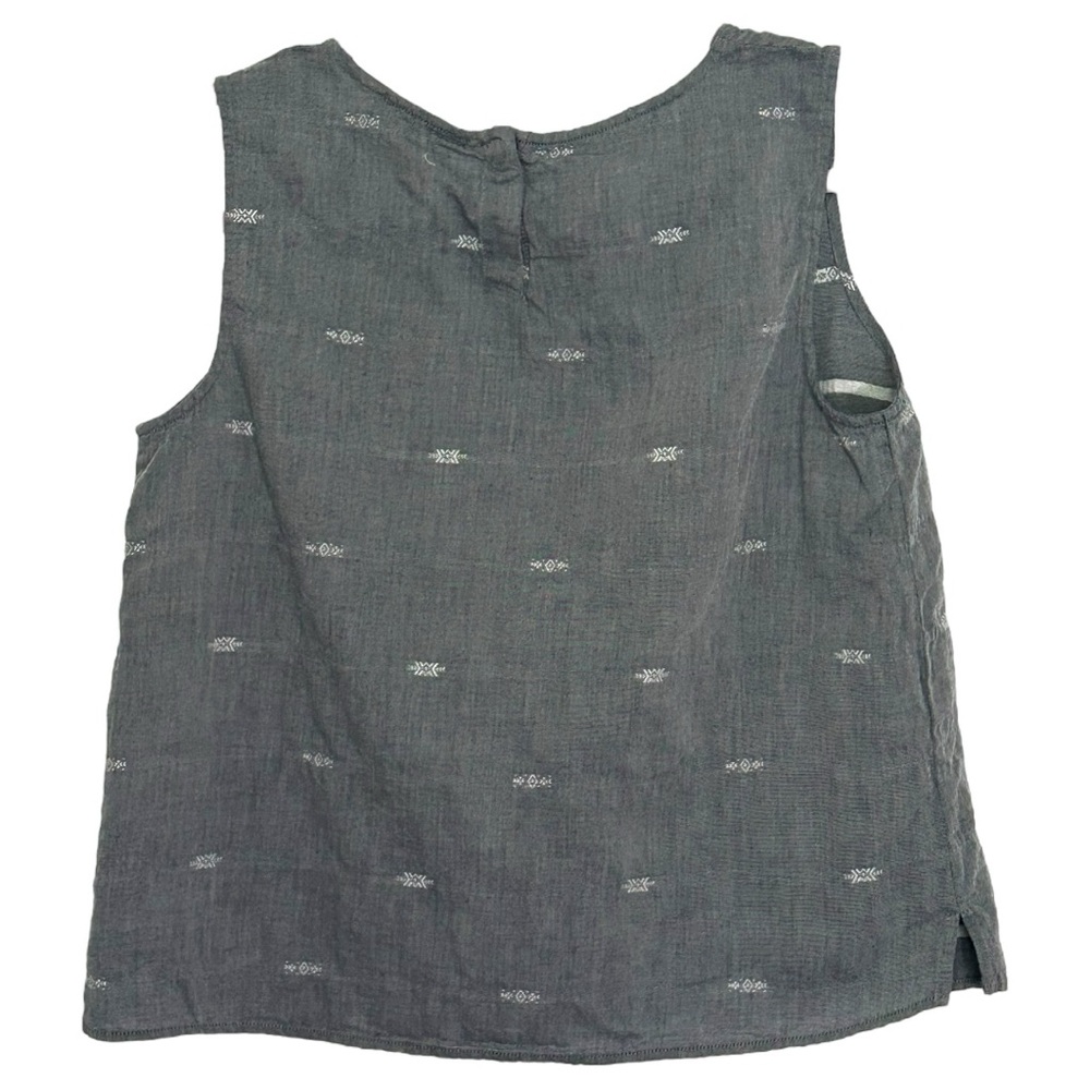 Eileen Fisher Women’s Nomadic Stripe Round Neck Cotton Shell Top Sz S - Picture 4 of 8